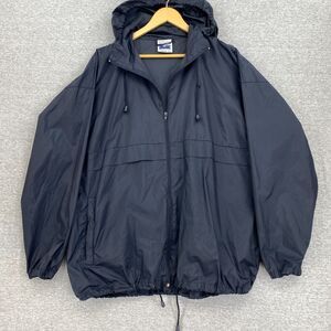 Stream Jackets Mens Extra Large Blue Sirocco Packable Windbreaker Hood Full Zip